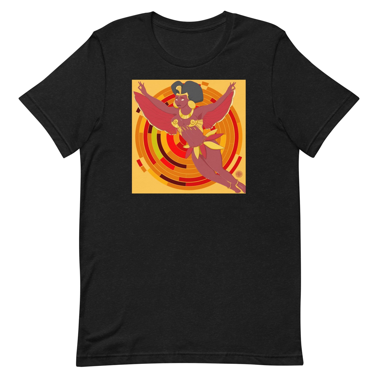 Winged Black Goddess t-shirt