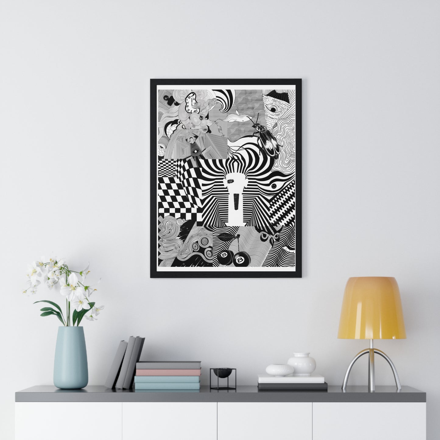 Comic's Trip Framed Poster