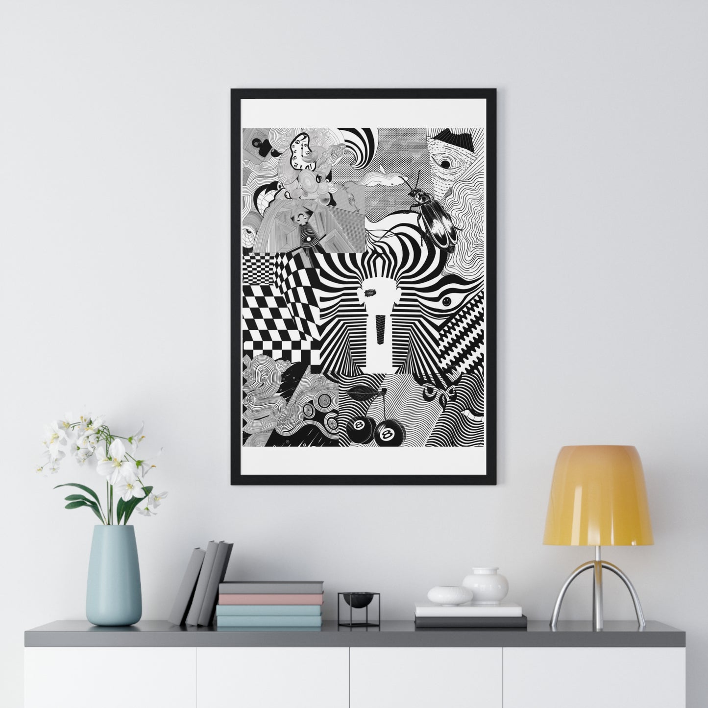 Comic's Trip Framed Poster
