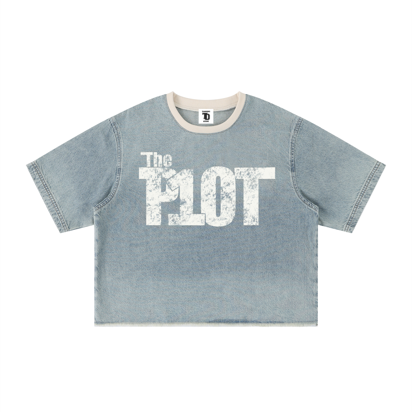 denim,tee,plot