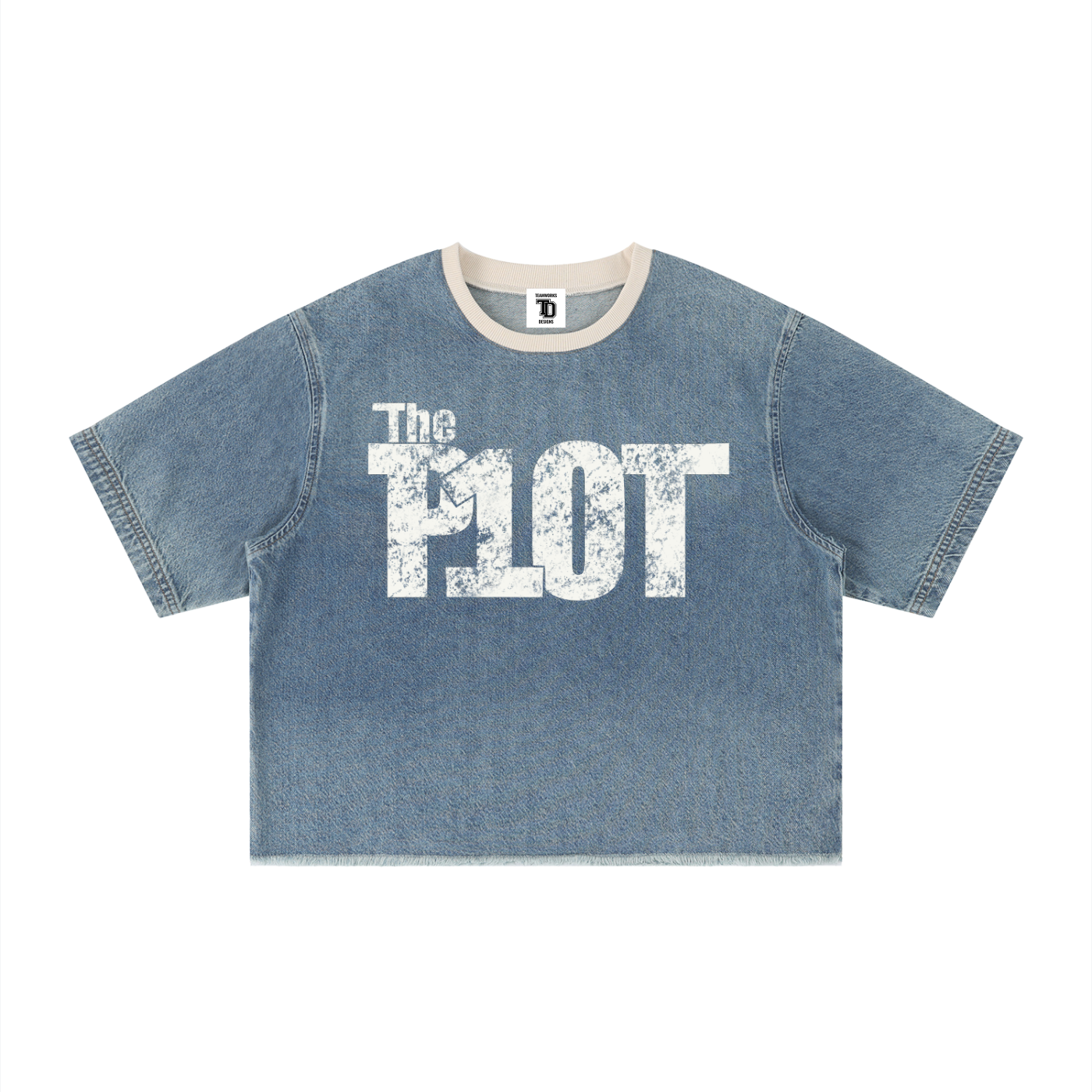denim,tee,plot