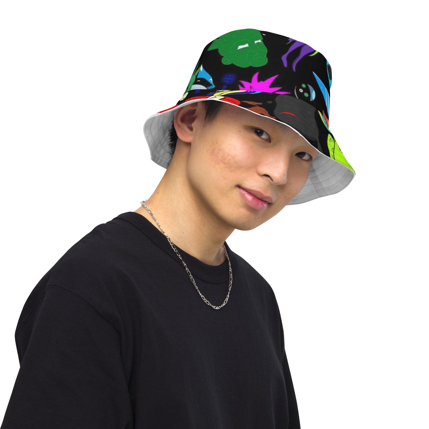 Toon Mind ( Black Out) Reversible bucket hat