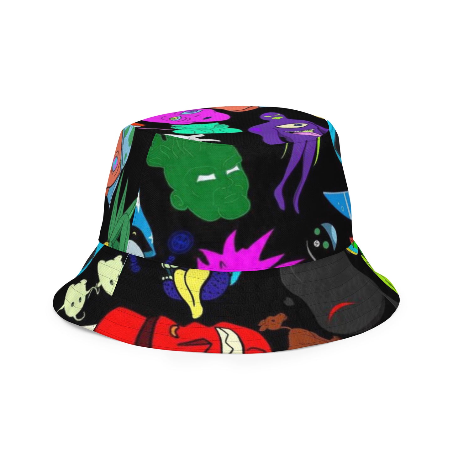 Toon Mind ( Black Out) Reversible bucket hat