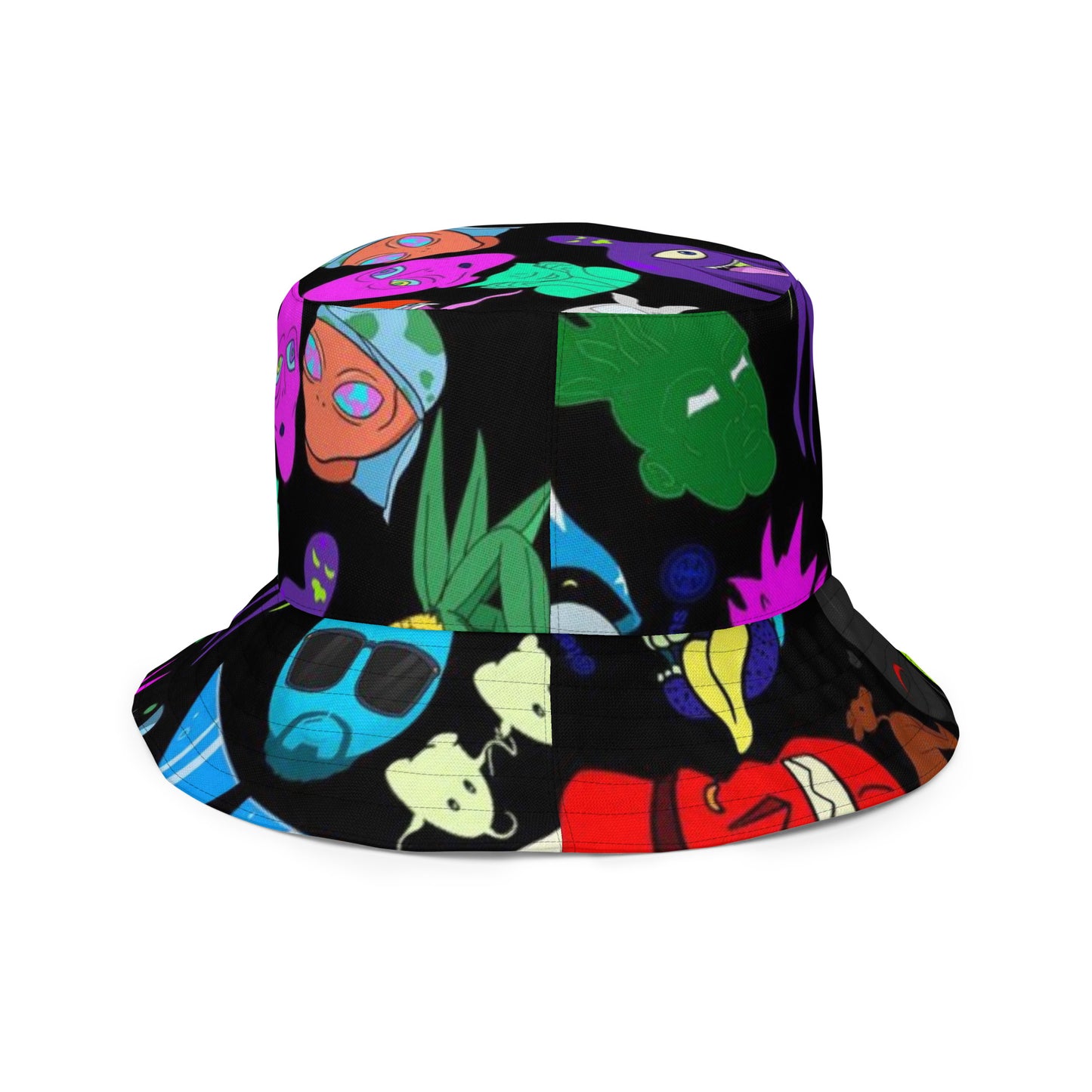 Toon Mind ( Black Out) Reversible bucket hat