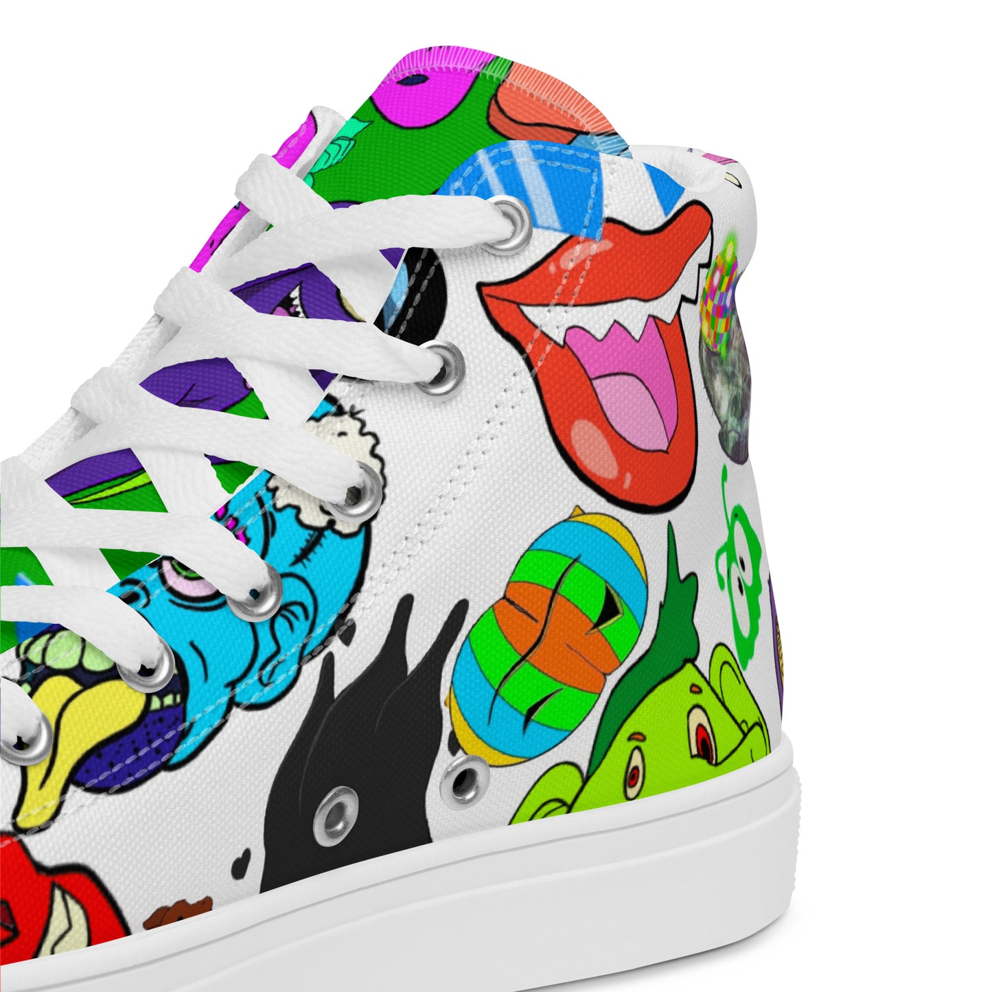 Toon Mind high top canvas shoes