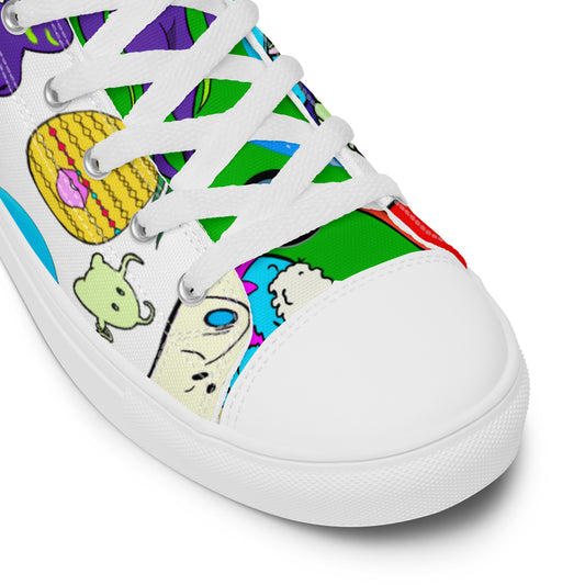 Toon Mind high top canvas shoes